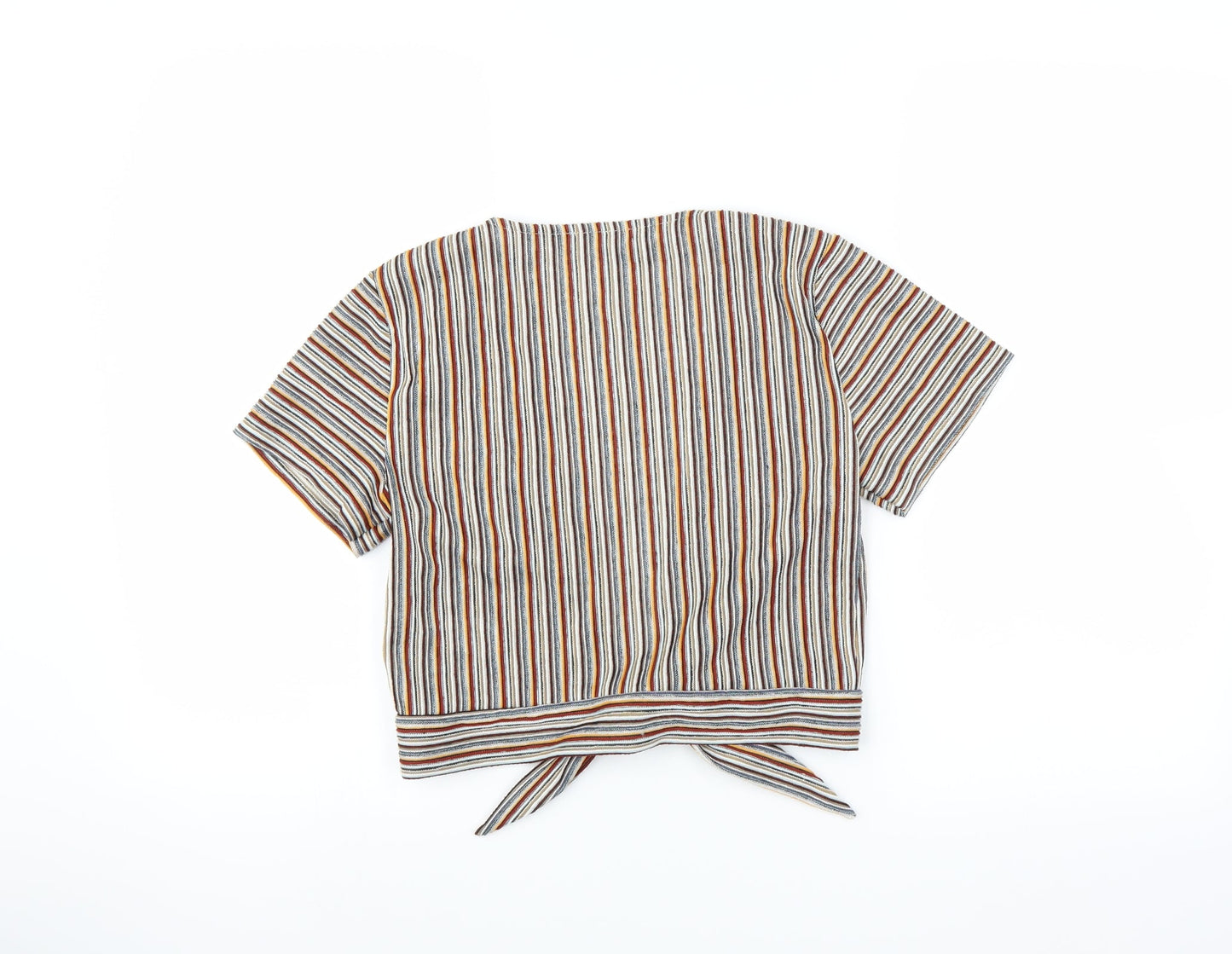 Pull & Bear Womens Multicoloured Striped  Shrug Jumper Size S