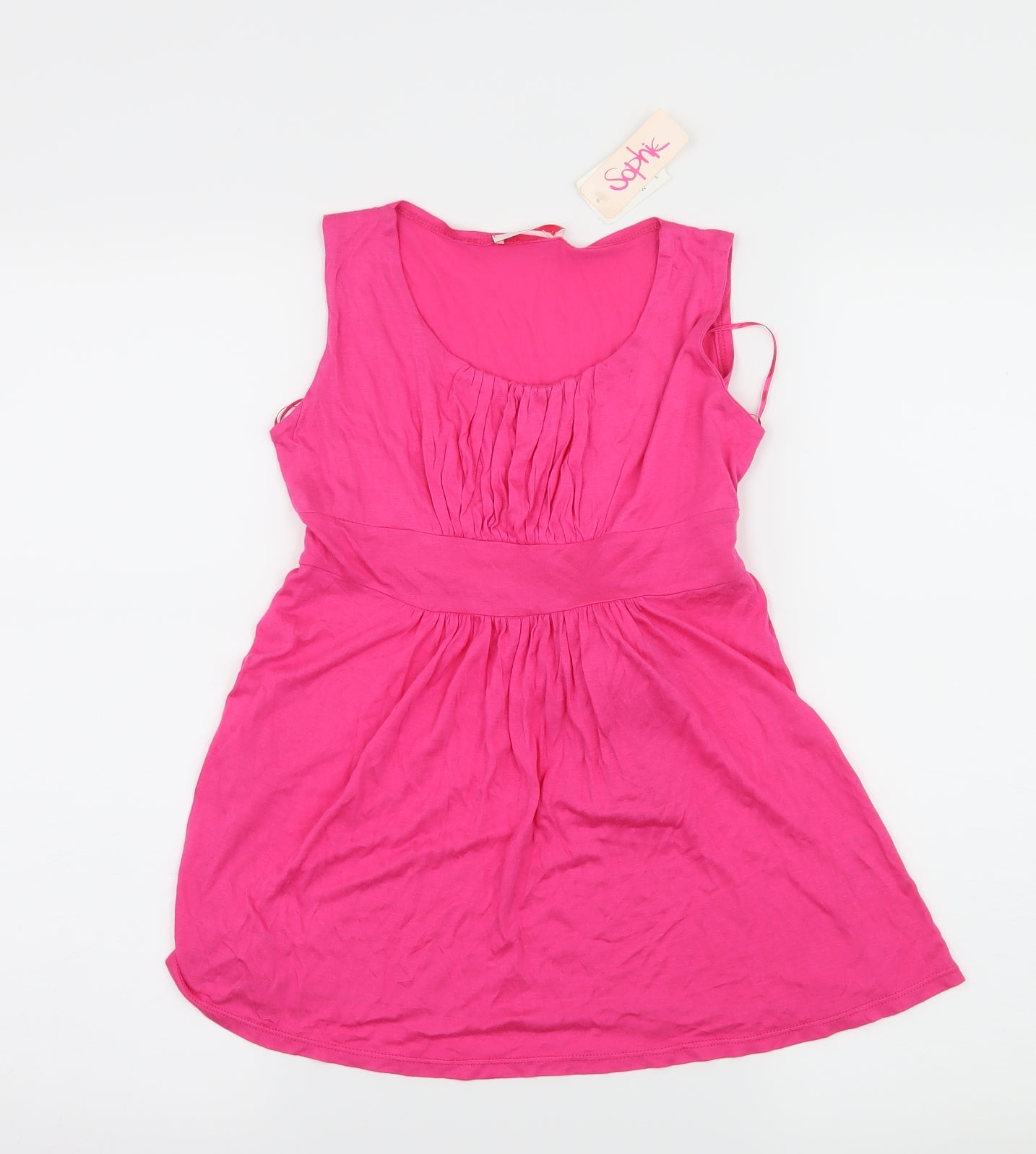 Sophie Girls Pink  Jersey Basic Tank Size 13 Years