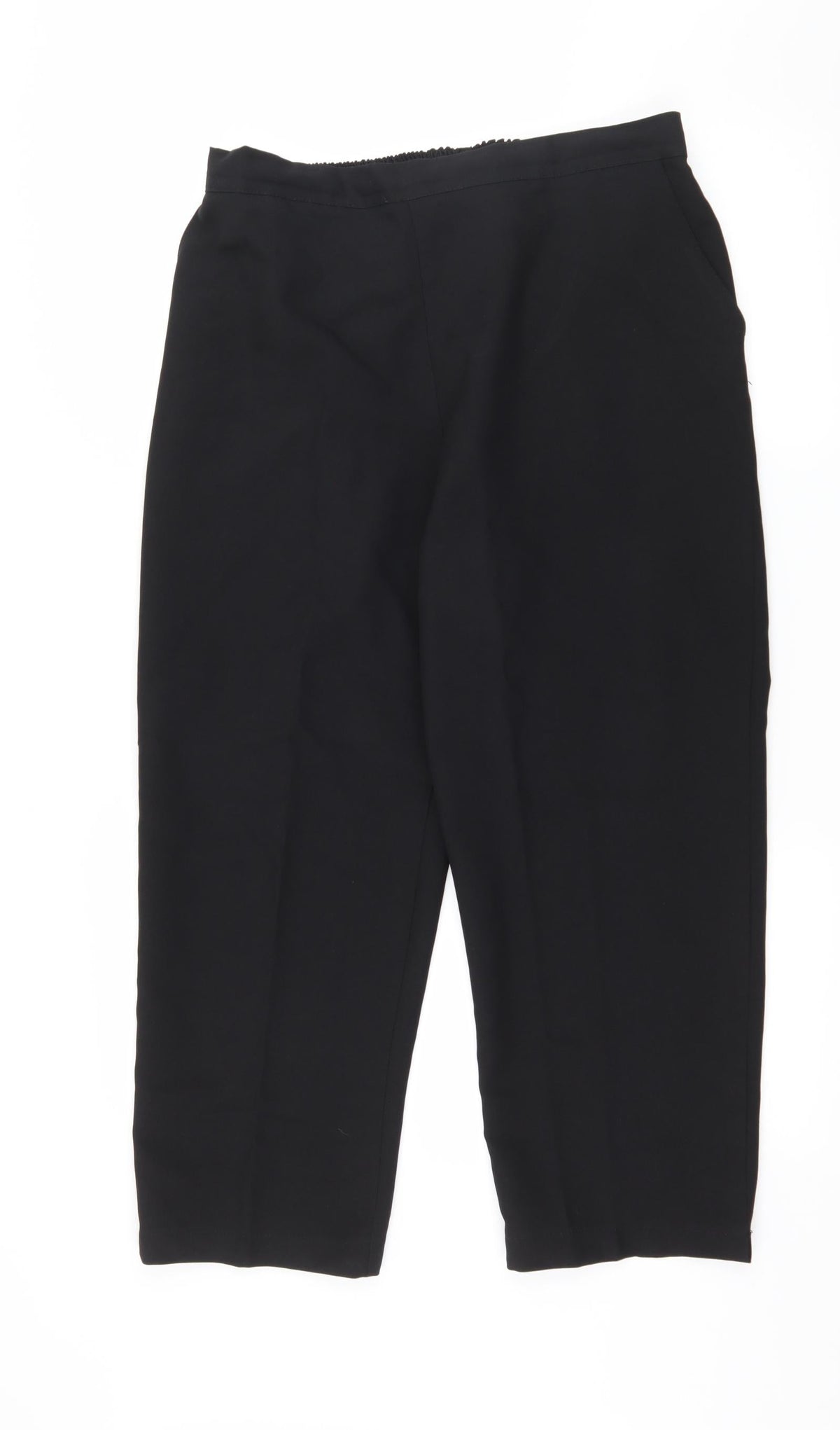 Preworn Womens Black   Trousers  Size 34 in L25 in