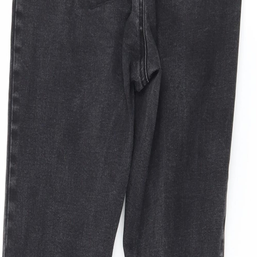 Denim & Co. Womens Grey  Denim Skinny Jeans Size 12 L26 in