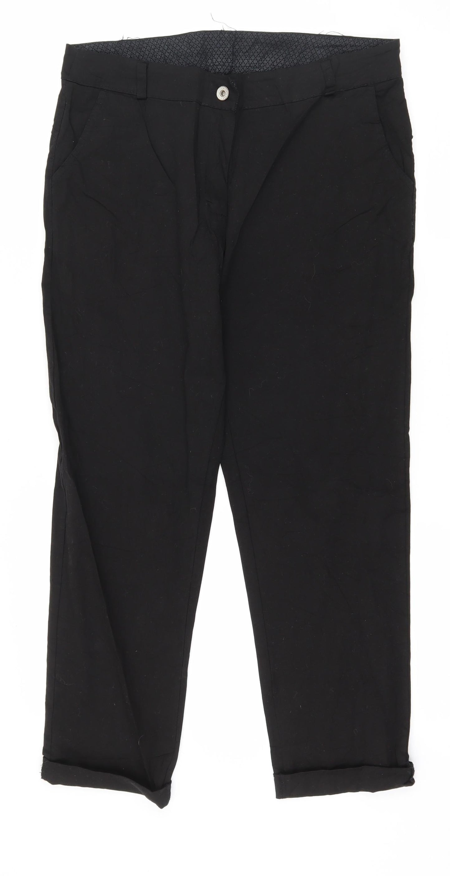 Preworn Womens Black   Trousers  Size 36 in L25 in