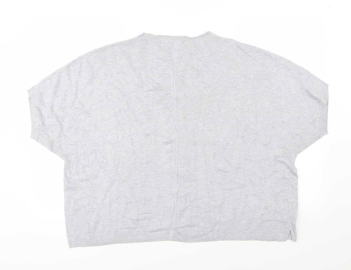 F&F Womens Grey  Knit Pullover Jumper Size 14