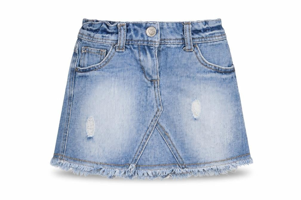 Denim & Co. Girls Blue  Denim A-Line Skirt Size 3-4 Years