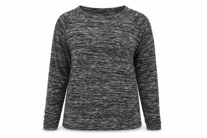 Front view of Papaya women’s grey jersey basic blouse, size UK 14