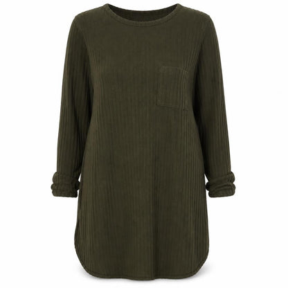 Front view of Primark women’s green tunic blouse, size XS