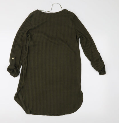 Back view of Primark women’s green tunic blouse, size XS