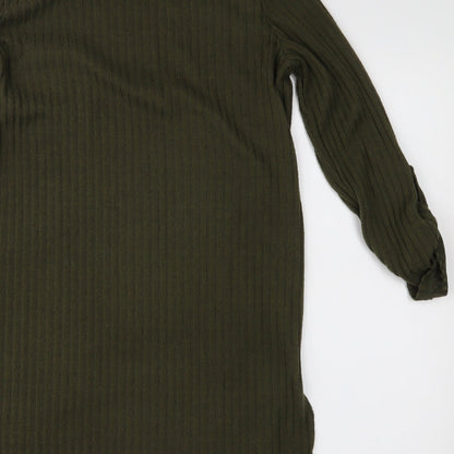 Brand and care label for Primark women’s green tunic blouse, size XS
