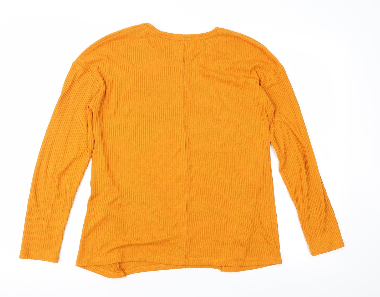 Papaya Womens Yellow  Knit Pullover Jumper Size 12