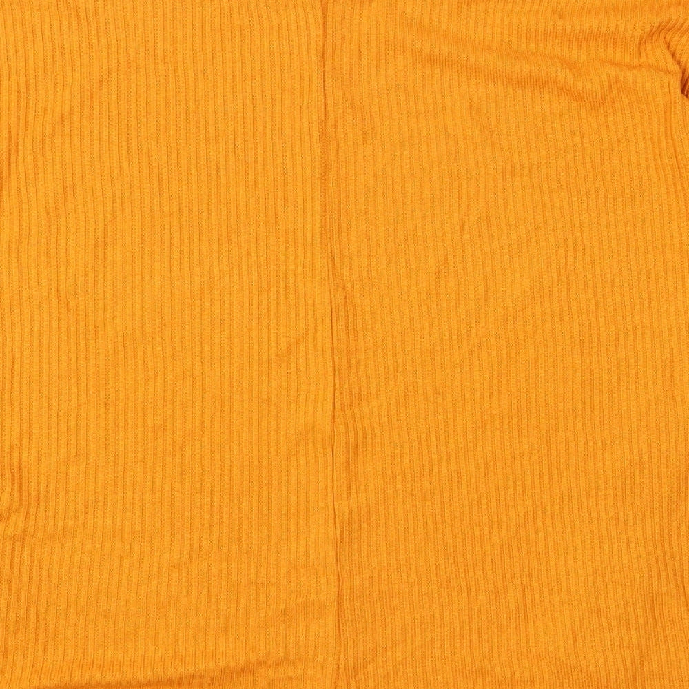 Papaya Womens Yellow  Knit Pullover Jumper Size 12
