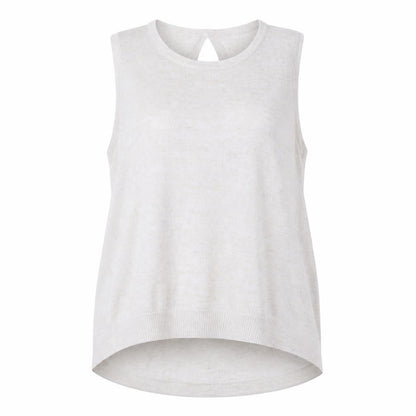 Front view of River Island women’s beige knit jumper, size UK 14