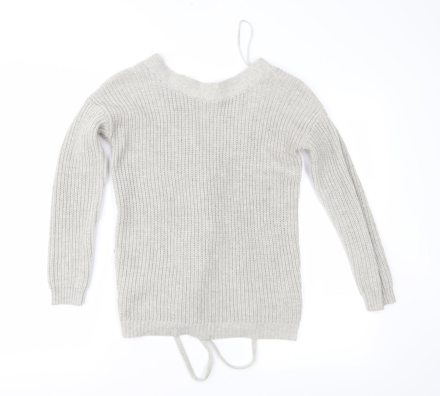 Primark Womens Grey  Knit Pullover Jumper Size S