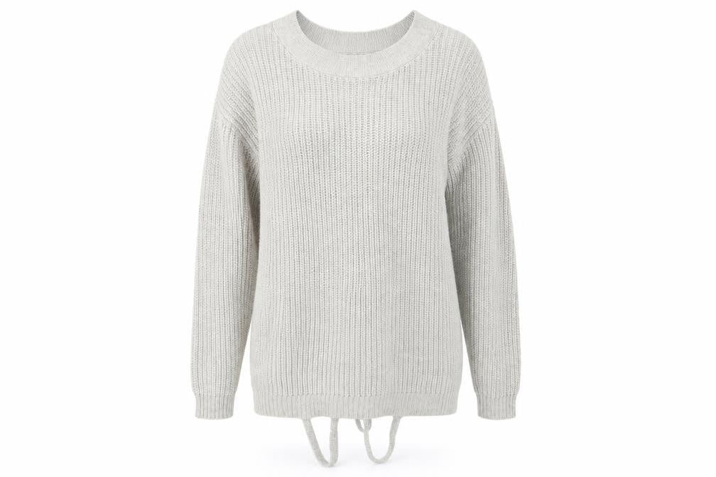 Primark Womens Grey  Knit Pullover Jumper Size S