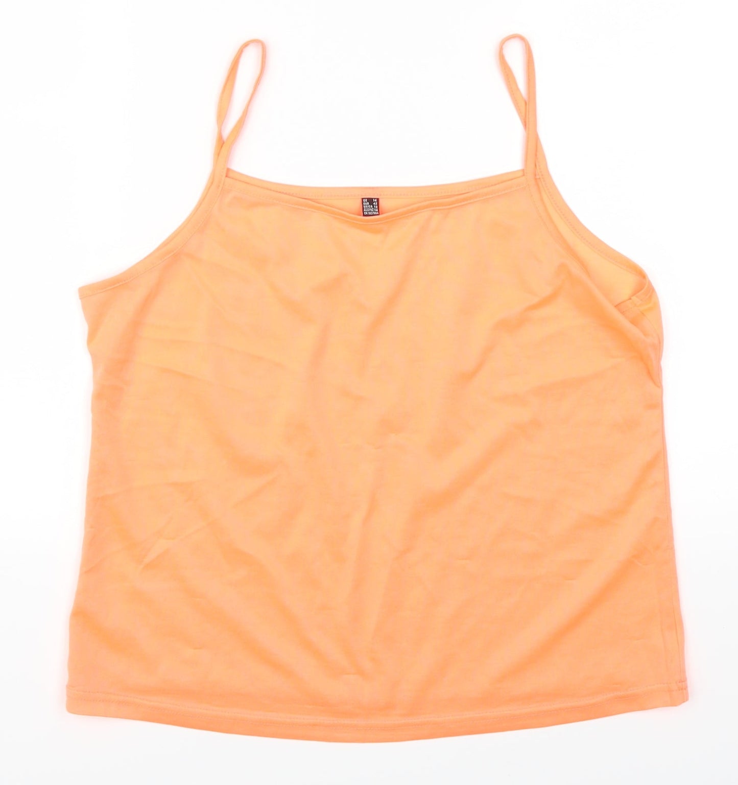 Preworn Womens Orange   Basic T-Shirt Size 14