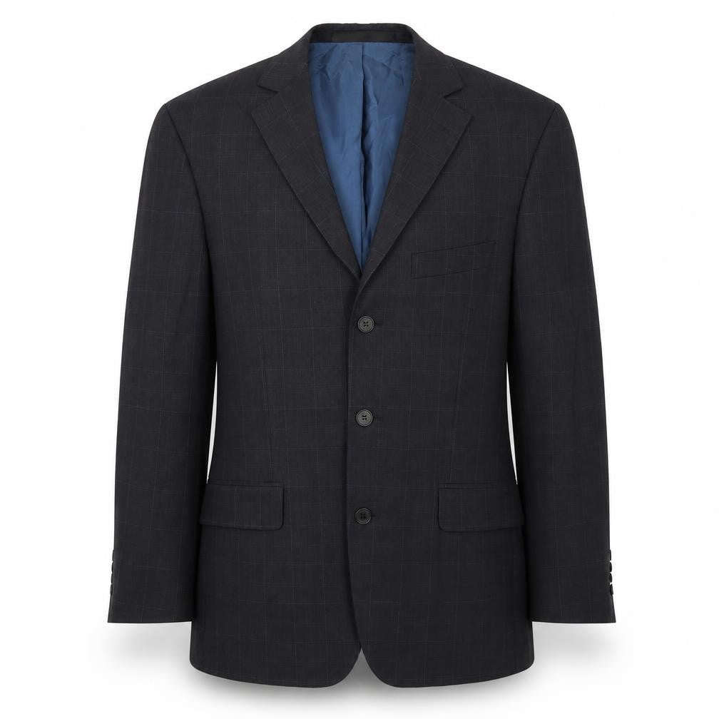Marks & Spencer Mens Grey Check  Jacket Suit Jacket Size 38