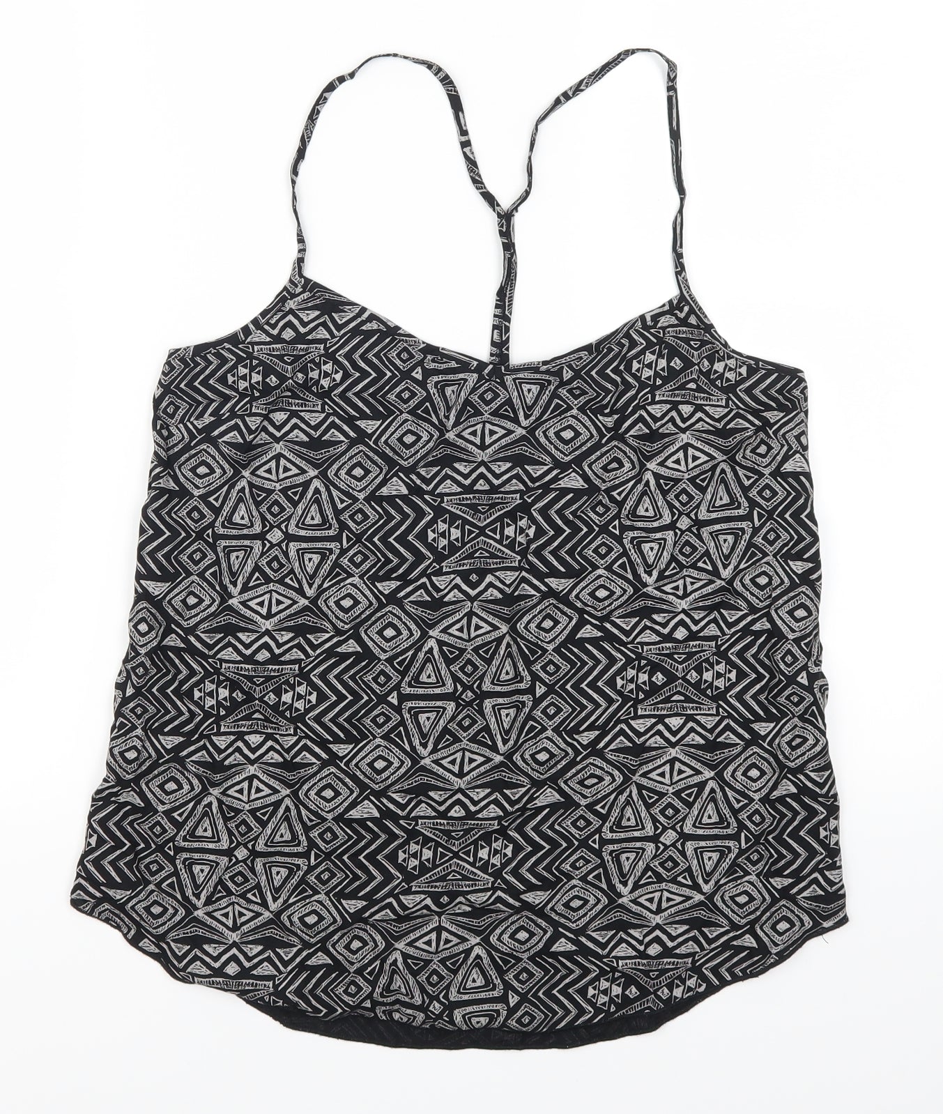 NEXT Womens Grey Geometric  Basic Tank Size 8