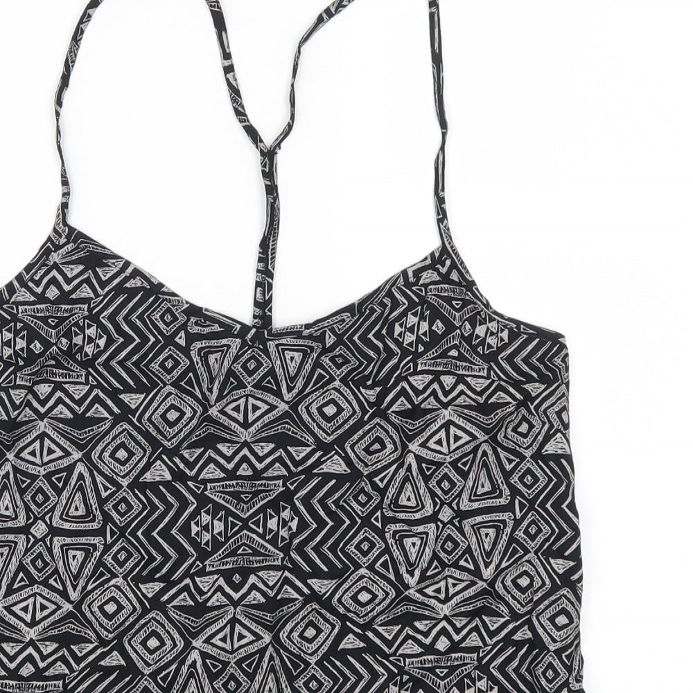 NEXT Womens Grey Geometric  Basic Tank Size 8