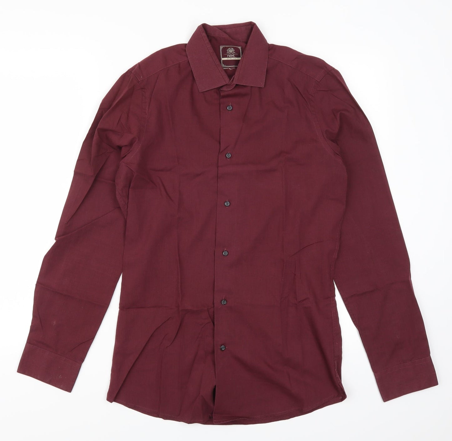 NEXT Mens Red    Button-Up Size 14.5