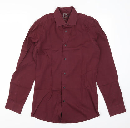 Additional front view of Next men’s red button-up, size 14.5