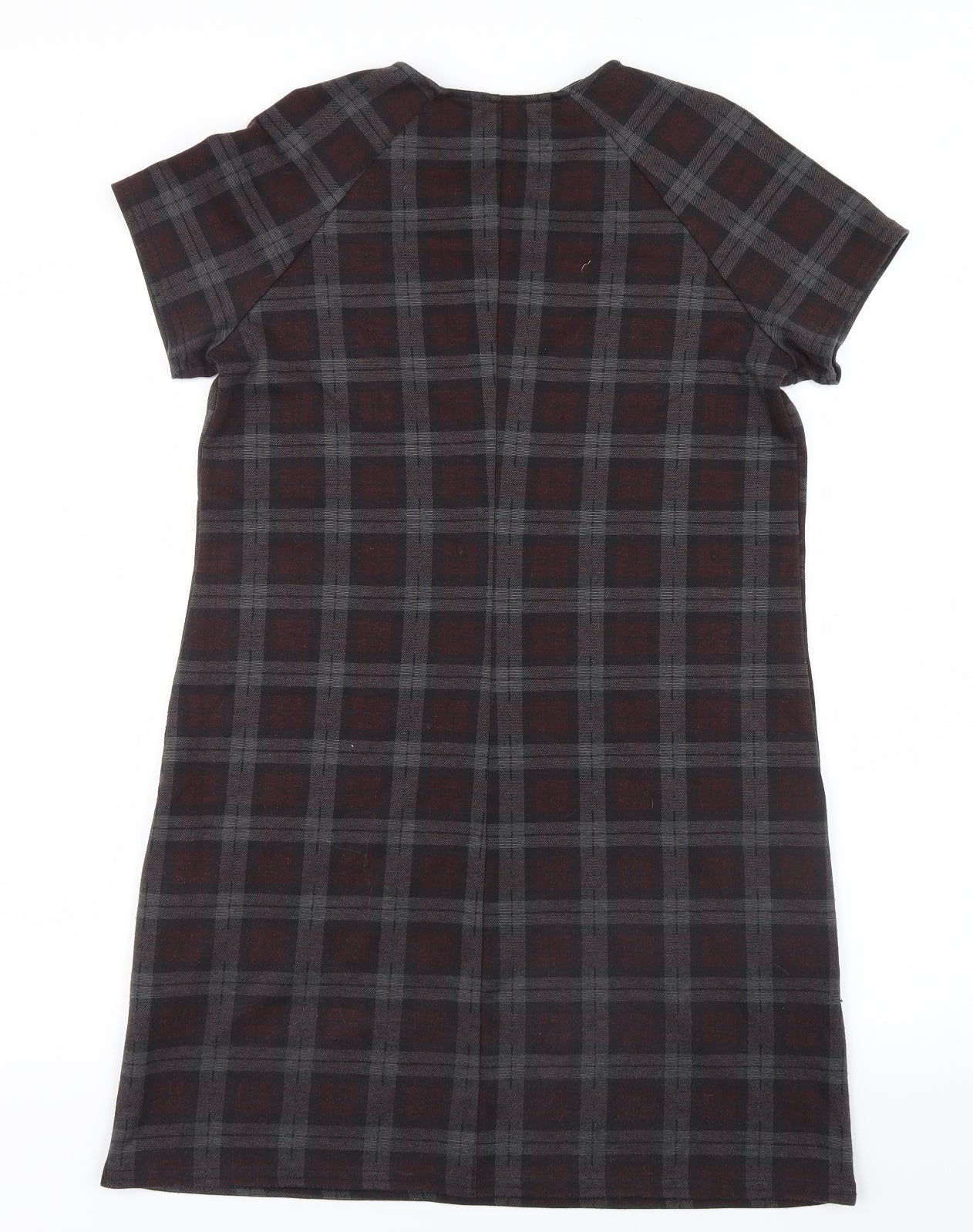 New Look Womens Grey Check  Shirt Dress  Size 8