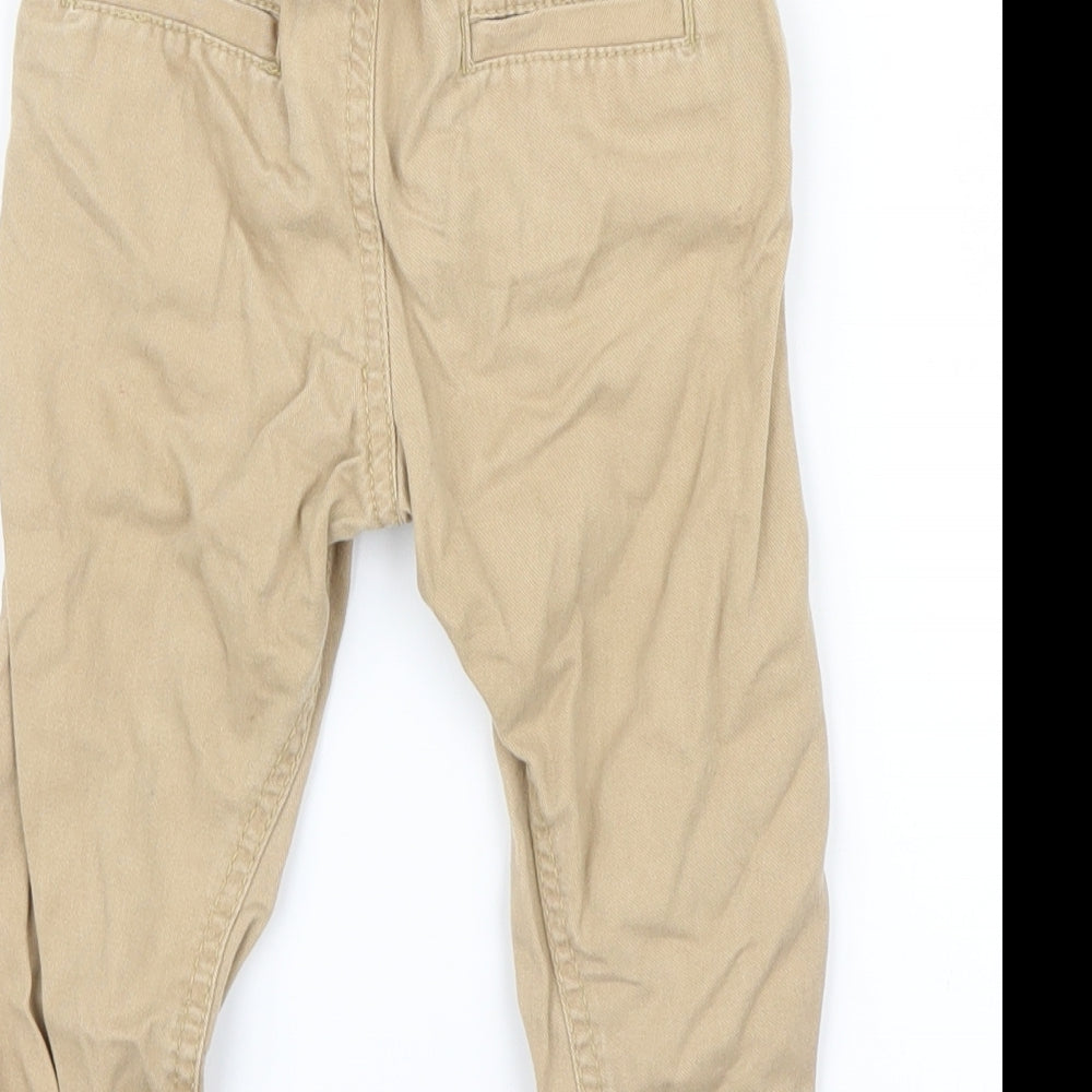 Little Rebel Boys Beige   Capri Trousers Size 18-24 Months