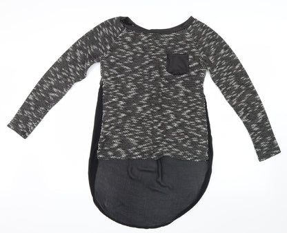 Additional front view of Mirumi women’s black jumper, size S