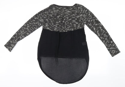Back view of Mirumi women’s black jumper, size S