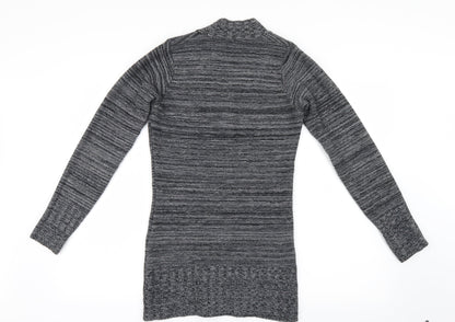 Back view of Logo women’s grey knit jumper, size M