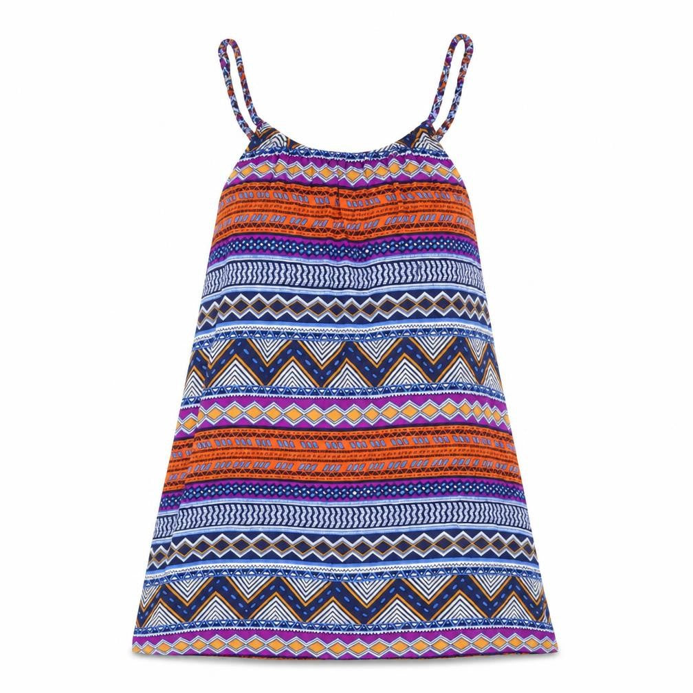 H&M Womens Blue Geometric  T-Shirt Dress  Size 8