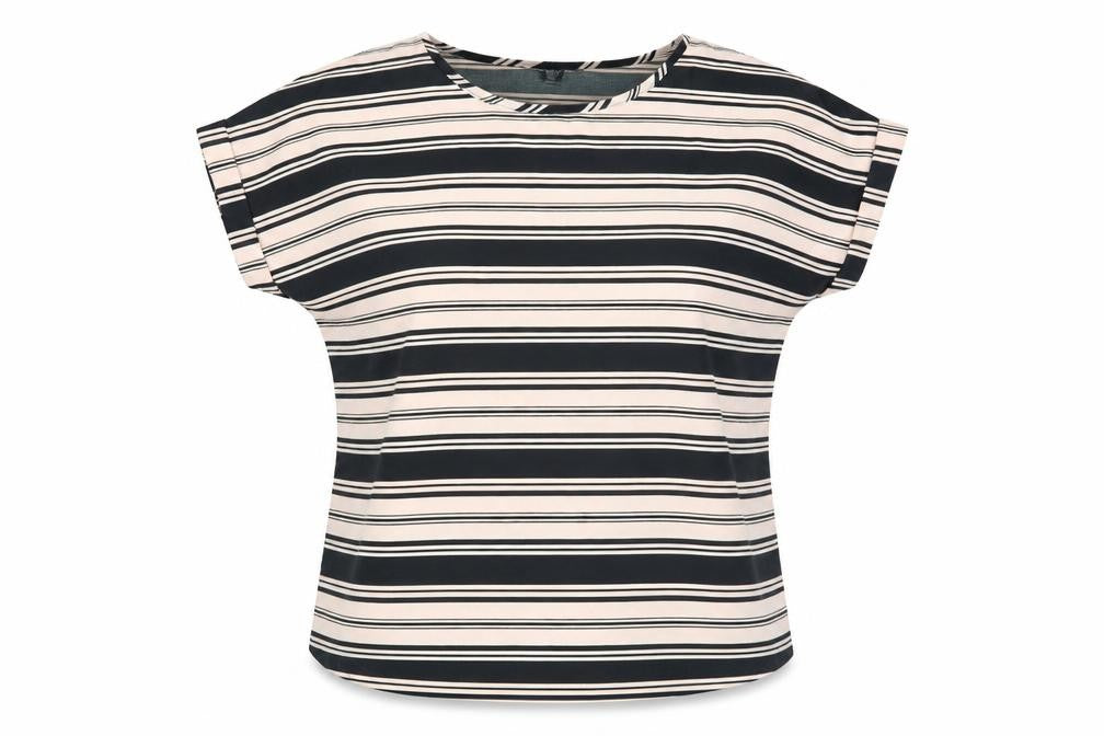 Atmosphere Womens Pink Striped  Basic Blouse Size 12