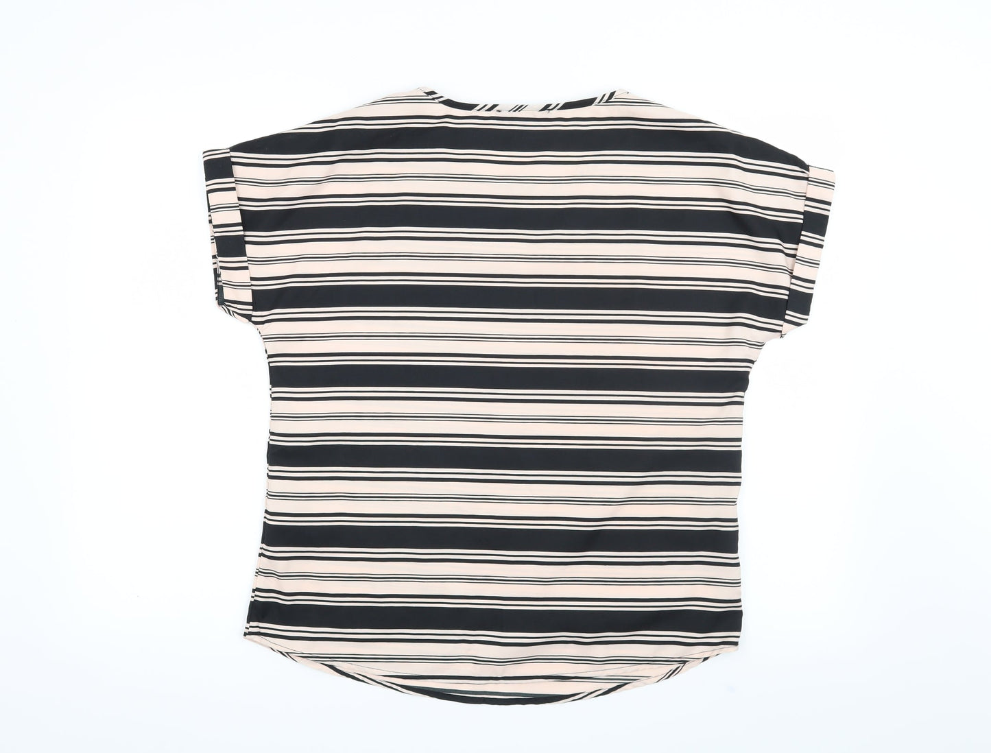 Atmosphere Womens Pink Striped  Basic Blouse Size 12