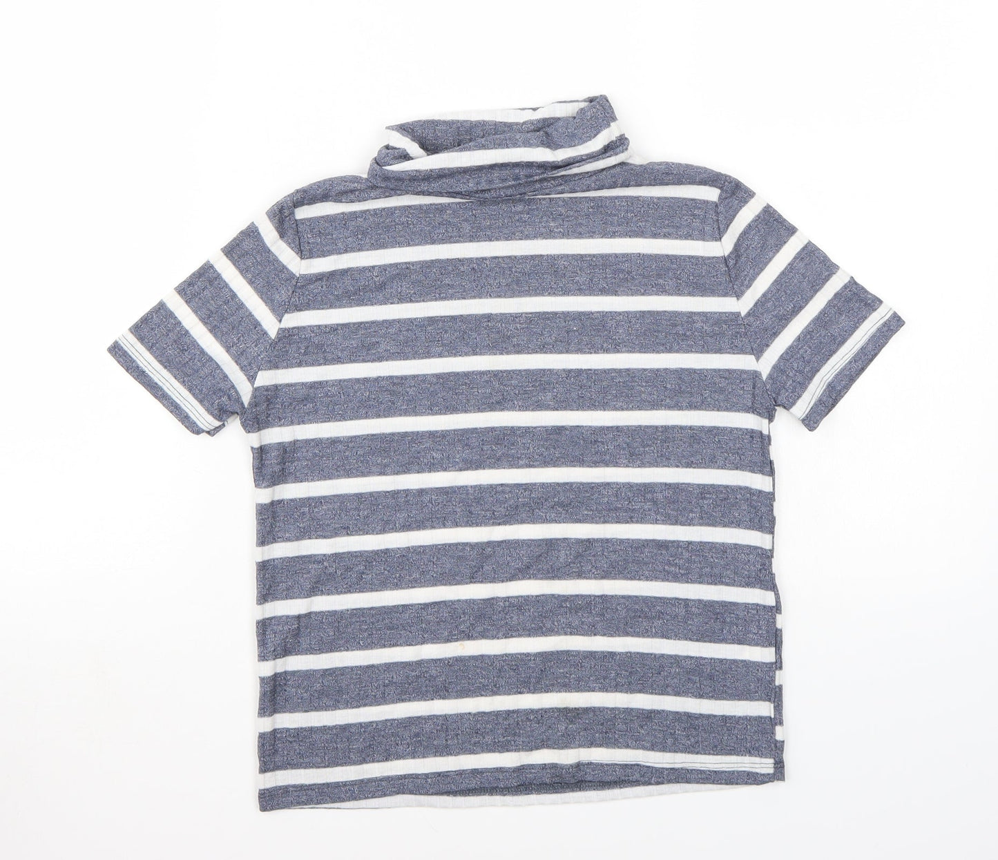 Riverisland Girls Blue Striped  Basic T-Shirt Size 9-10 Years