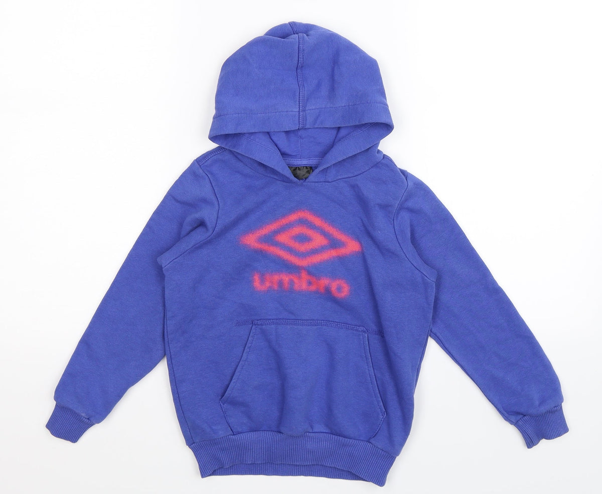 Umbro Boys Blue   Pullover Hoodie Size S