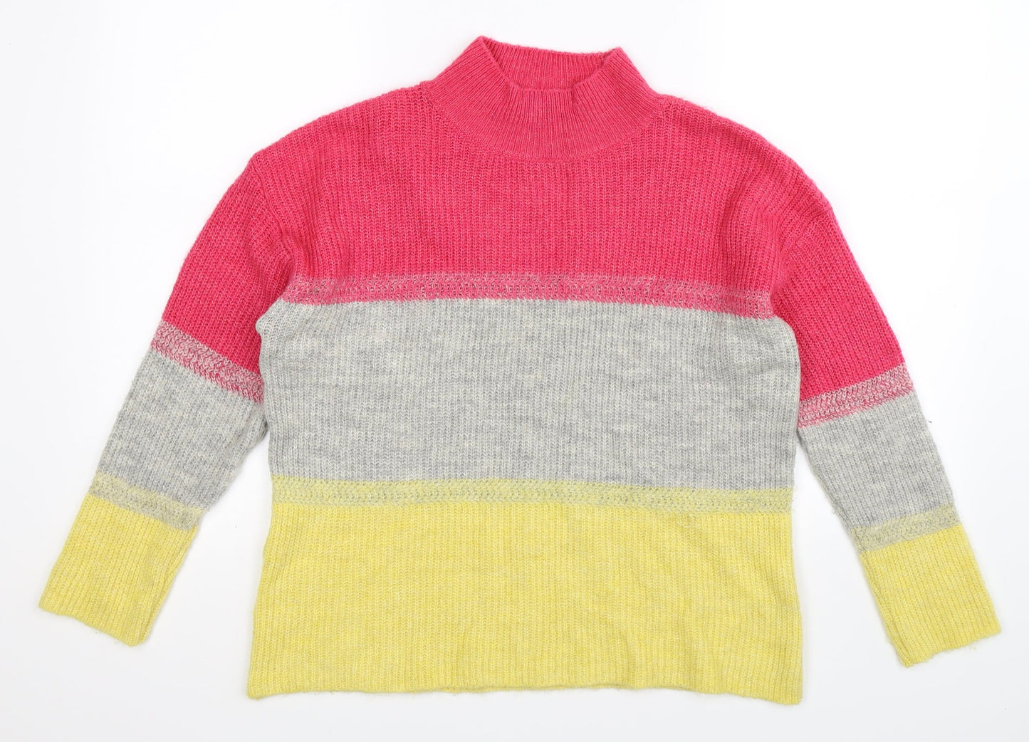 M&Co Womens Multicoloured  Knit Pullover Jumper Size 12