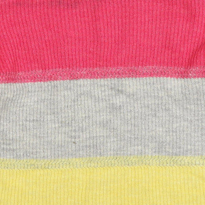 Brand and care label for M&Co women’s multicoloured knit jumper, size UK 12