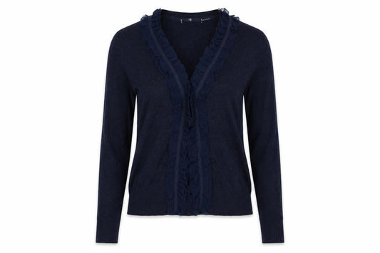 Preworn Womens Blue  Knit Cardigan Jumper Size M