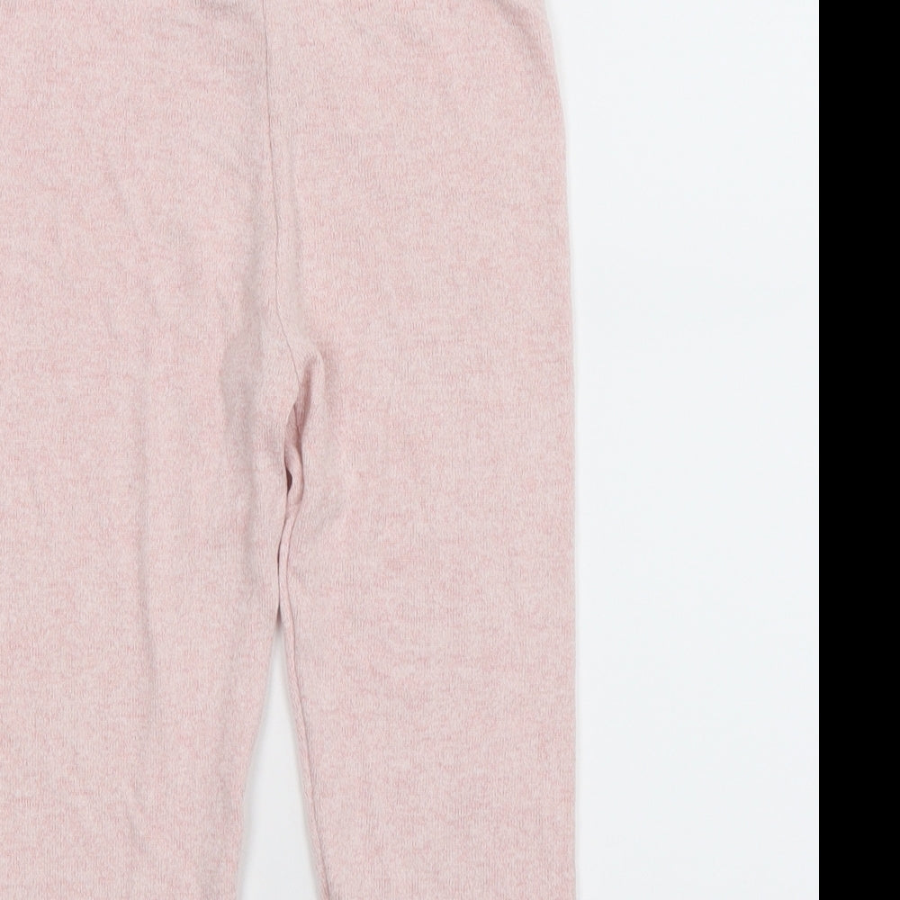 Matalan Girls Pink Solid  Cami Pyjama Pants Size 7 Years