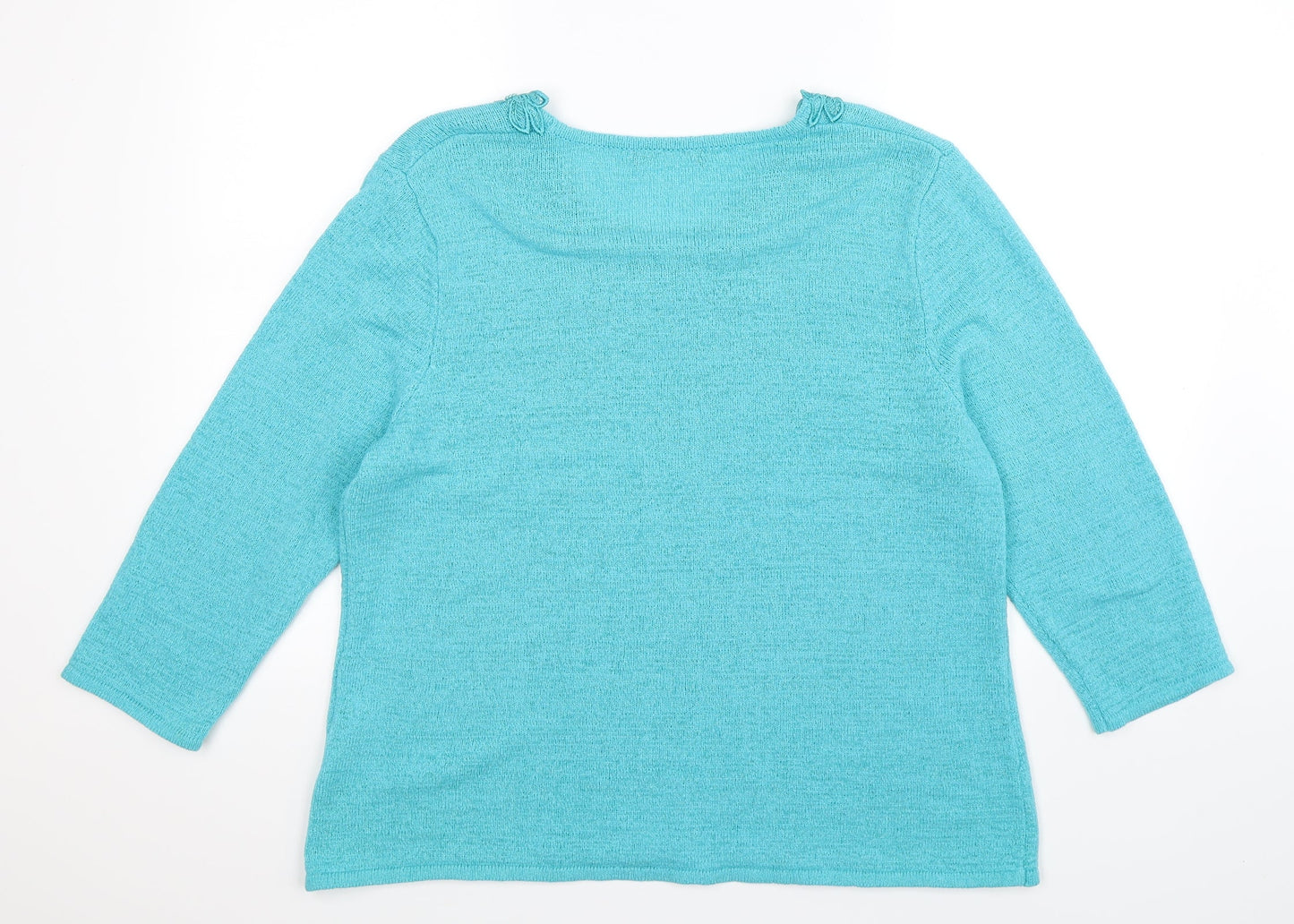Preworn Womens Blue  Knit Pullover Jumper Size L