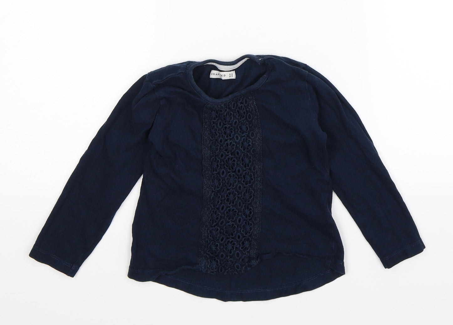 Crafted Girls Blue   Basic T-Shirt Size 2-3 Years