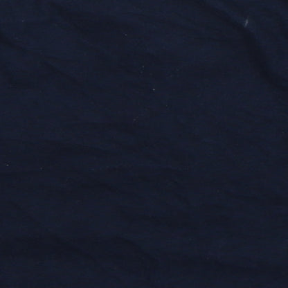 Brand and care label for Crafted girls’ blue basic t-shirt, size 2-3, years