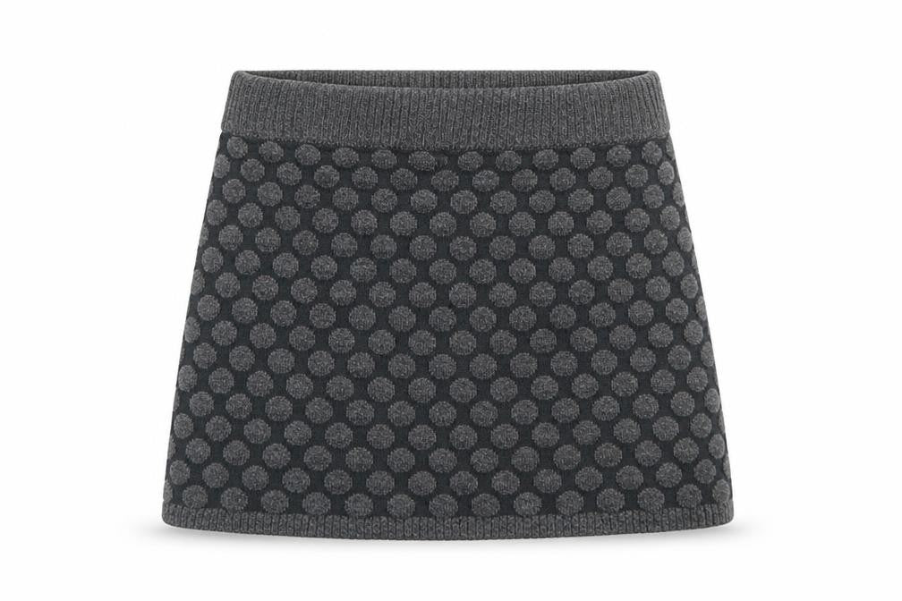 H&M Girls Grey  Knit A-Line Skirt Size 3-4 Years