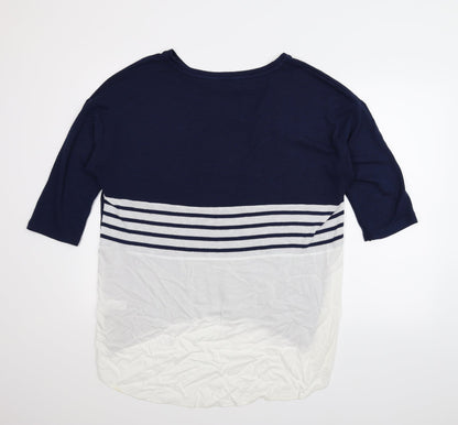 Back view of Tu women’s blue jumper, size UK 16