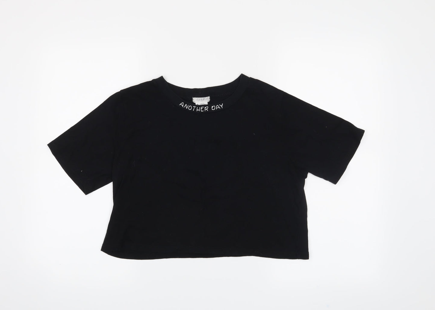 Cooperative Womens Black   Cropped T-Shirt Size M
