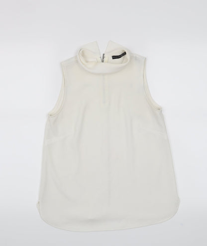 Additional front view of Atmosphere women’s white basic tank, size UK 6