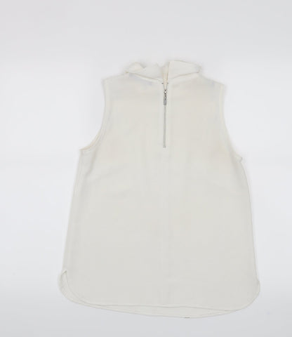 Back view of Atmosphere women’s white basic tank, size UK 6