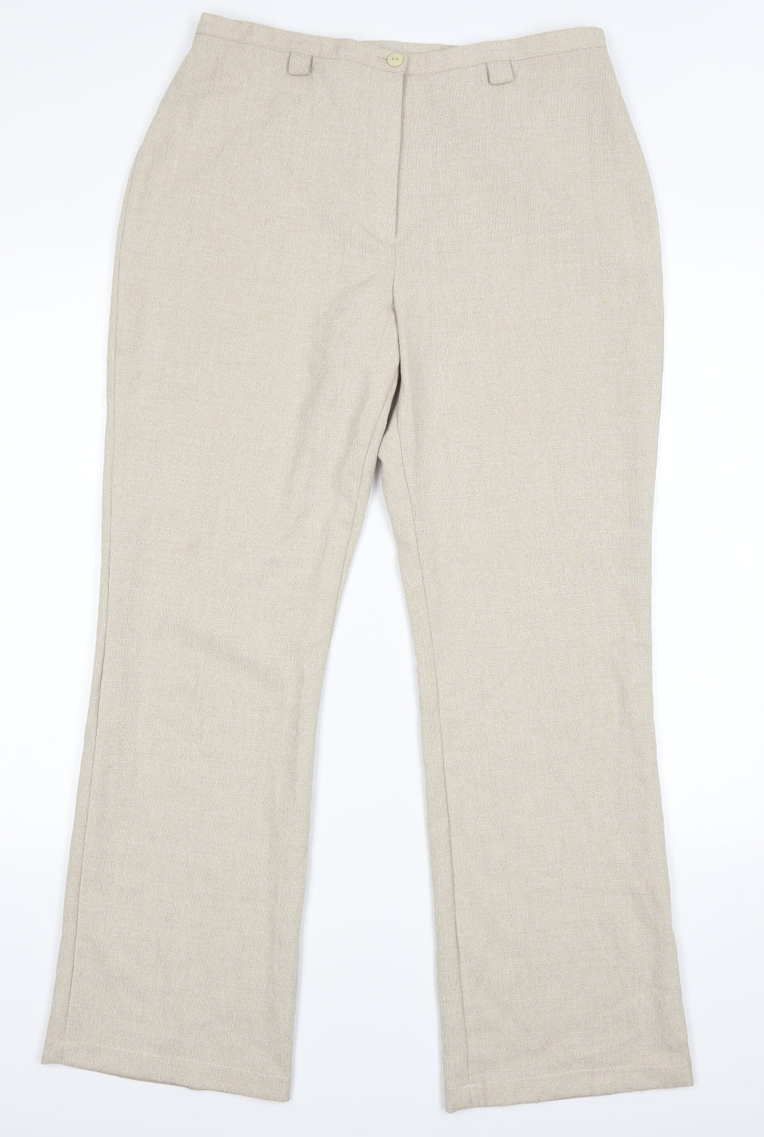 VINCI Womens Beige   Trousers  Size 14 L28 in