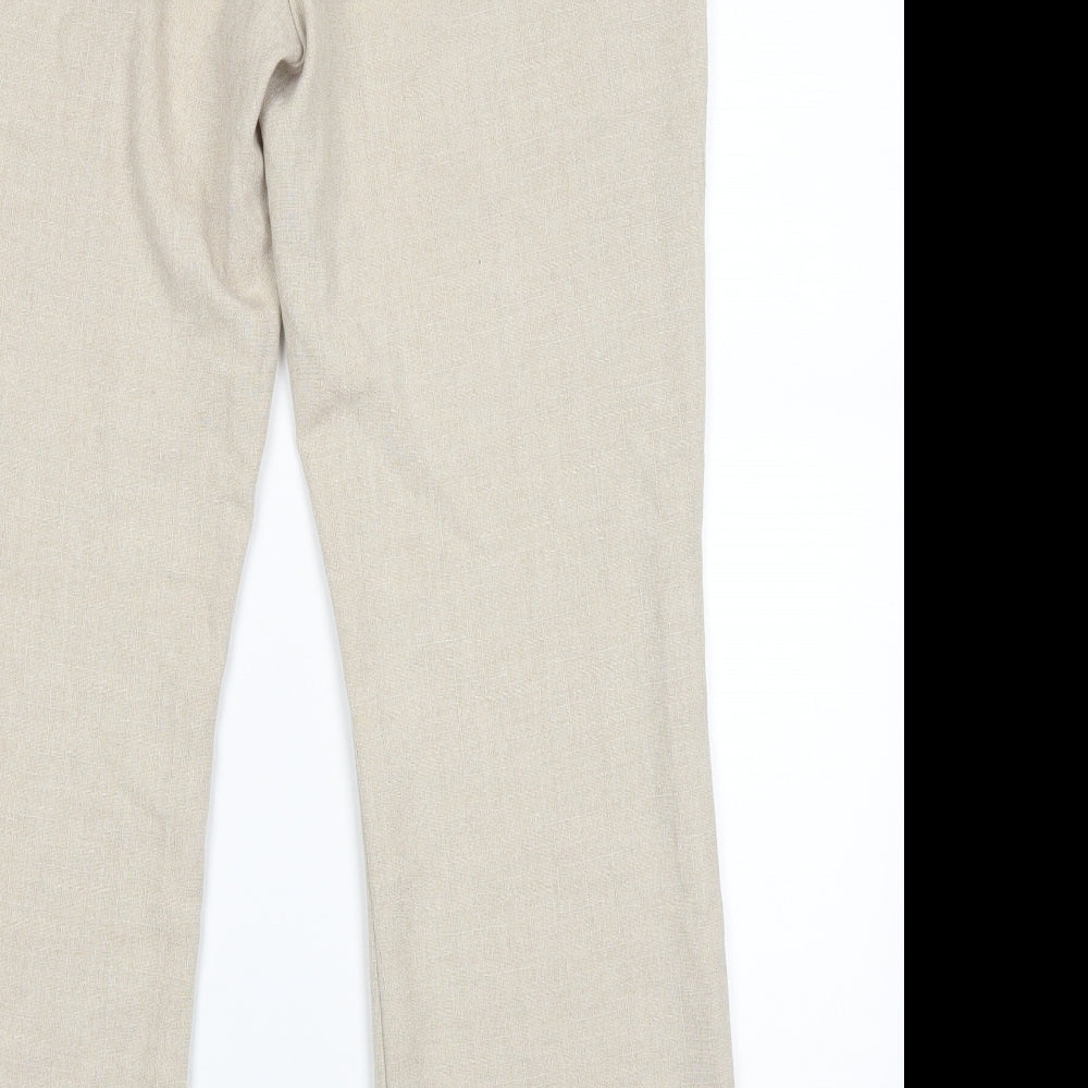 VINCI Womens Beige   Trousers  Size 14 L28 in