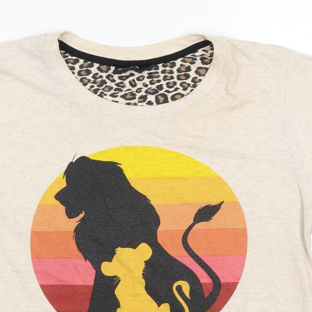 love to lounge Womens Beige   Basic T-Shirt Size S
