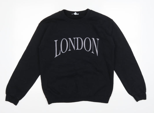 Topshop Womens Black   Pullover Jumper Size S