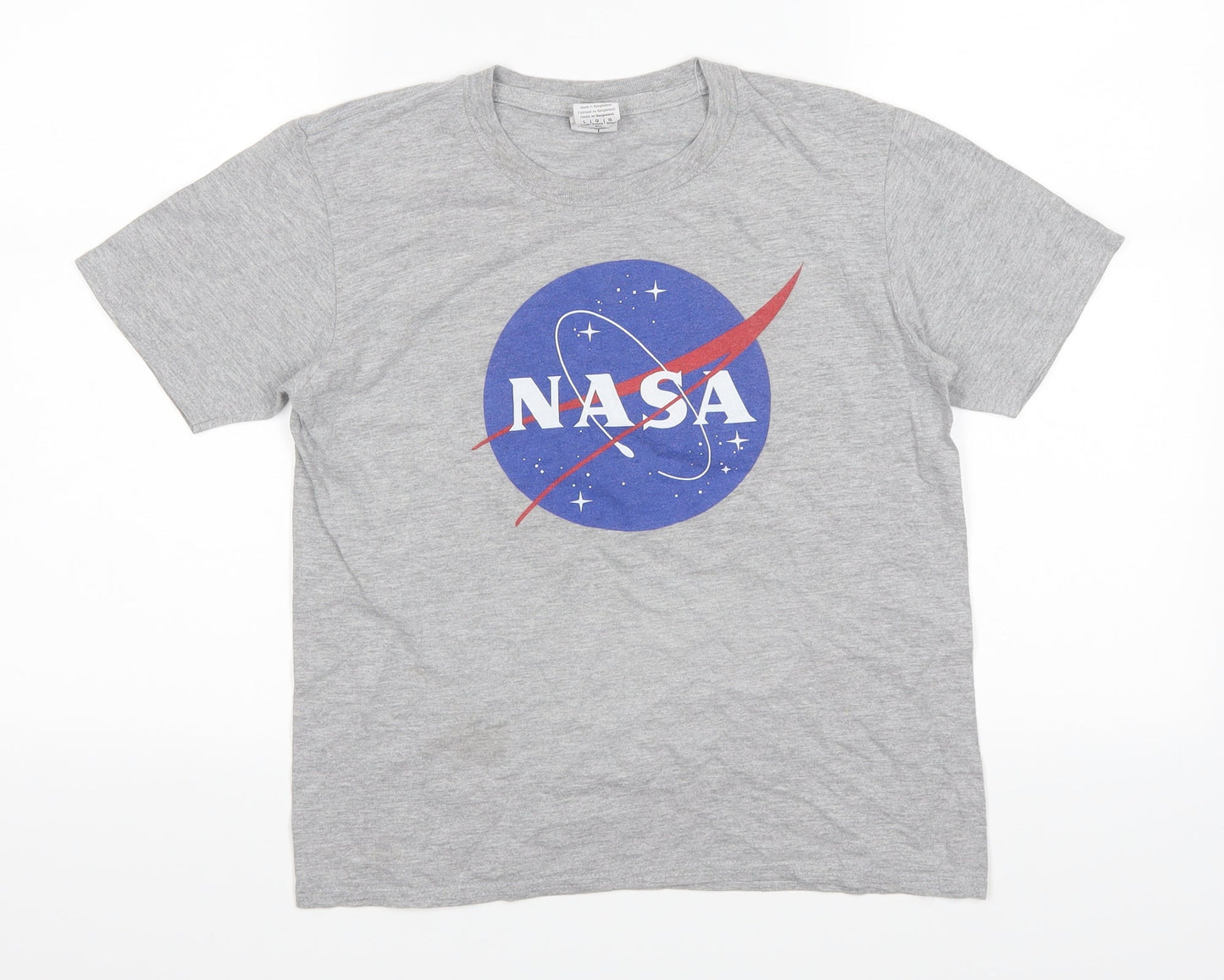 Gildan Boys Grey   Basic T-Shirt Size L