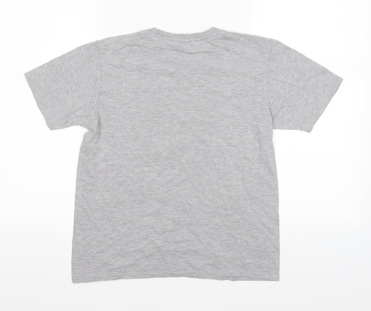 Gildan Boys Grey   Basic T-Shirt Size L